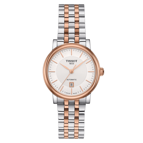 Tissot Carson Premium Automatic 30 Stainless Steel / Rose Gold PVD / Silver / Bracelet